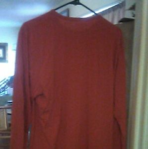 Banana republic orange long sleeve shirt